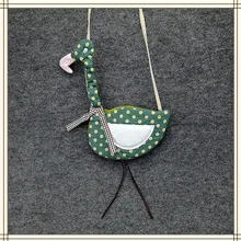 Raged овечка мультфильм девушки портмоне Простой моды журавль точки Маленькая детская сумка монетница детский держатель денег бумажник детский подарок