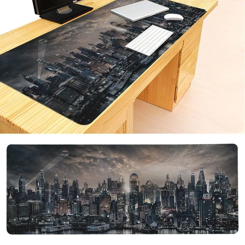 Congsipad пользовательские кожи Gotham City красивый коврик для мышки в стиле аниме размер для 30x60 см 30x90 см резиновые коврики для мыши