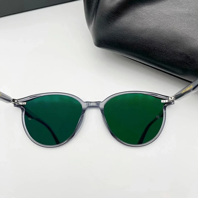 2021 New High Quality SLO Sunglasses Korea Brand GENTLE Sunglasses Women Men Round For small face Sunglasses With Original Case