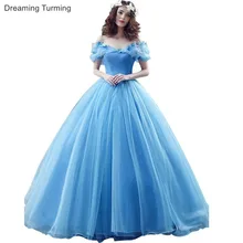 Легкие платье для празднования 15-летия голубого цвета дешевый мяч платья с 3D бабочкой Cospaly Золушка Сладкий 16 платья маскарадное для выпускного вечера платья