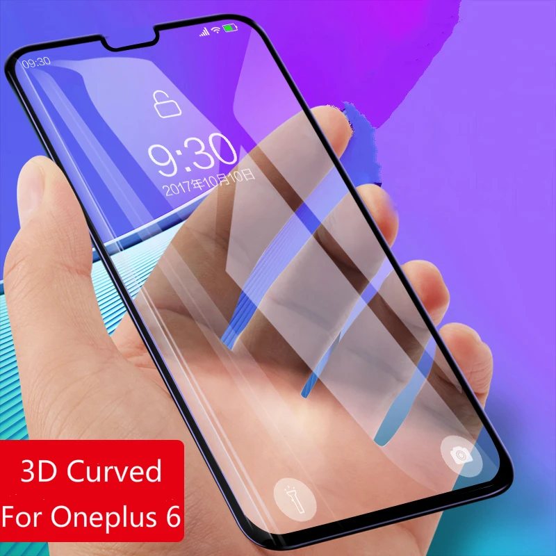 JGKK 5D полное покрытие закаленное Стекло для OnePlus 7 7, 6 комплектов/партия, размер 6T чехлы для айфонов 5 5T OnePlus 6 Экран Защитная пленка для OnePlus 5T OnePlus 5 1+ 7 Стекло