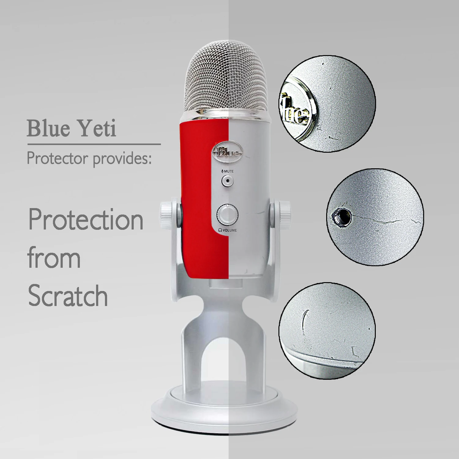 Кремниевый защитный гель пыленепроницаемый телефон ветровое стекло для Blue Yeti Pro