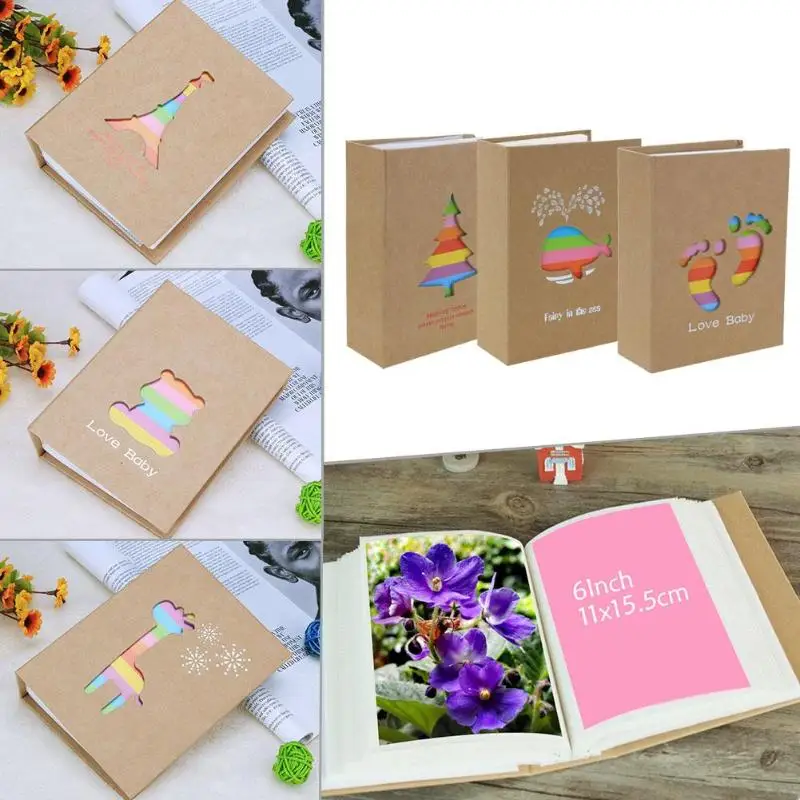 

100 Pockets 6 inch Photo Album Picture Storage Frame for Kids Children Gift Scrapbooking Picture Case Photo Album