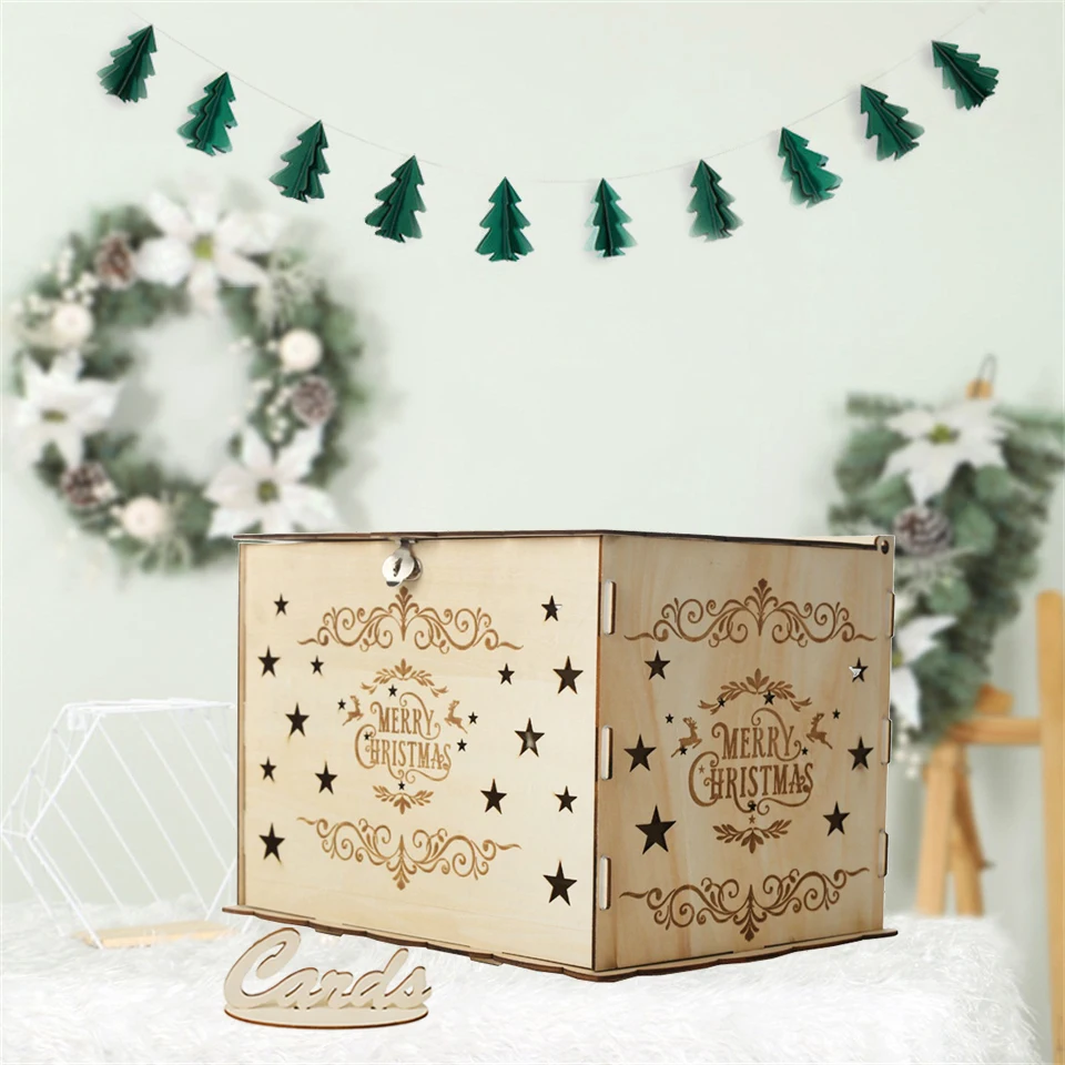 Christmas DIY Wooden Gift Card Box03