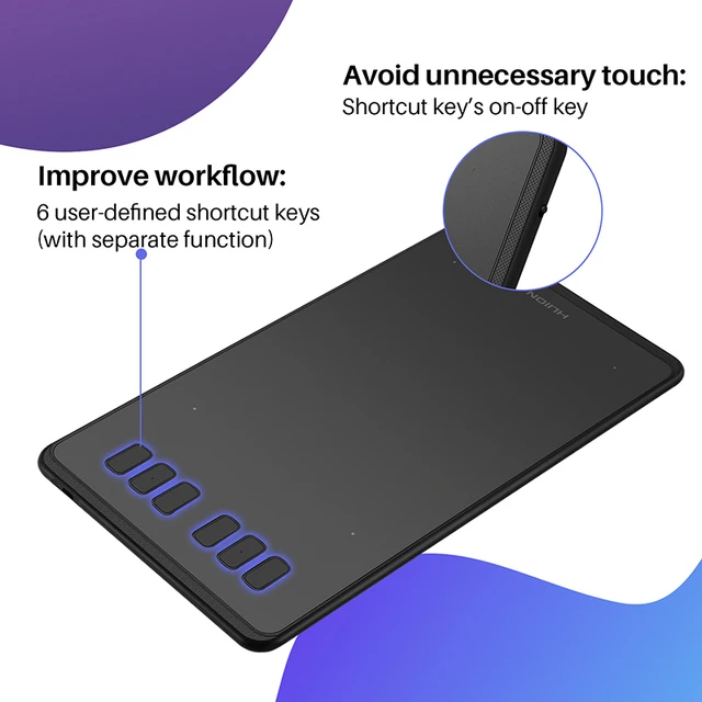 HUION Ultralight Graphic Tablets H640P H950P Digital Tablet Drawing Pen Tablet With Battery-Free Stylus for PC Android Phone 3