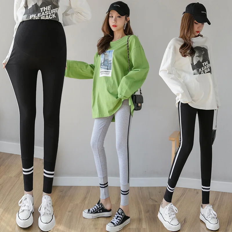 

2020 Pregnant Women Pants Spring Leggings for Pregnant Woman Maternity Pants Skinny Outer Wear Trousers