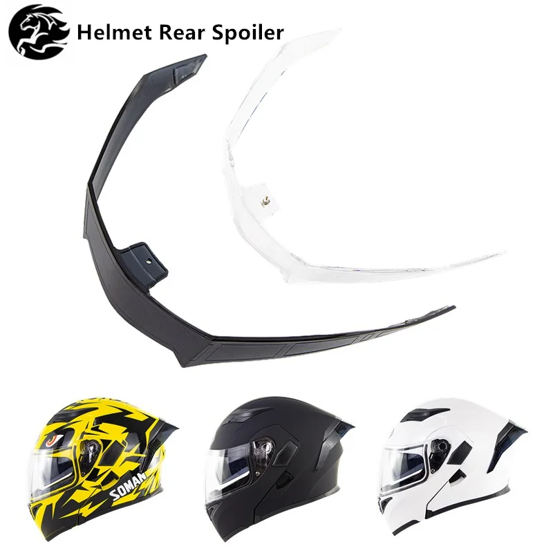 

Helmet Spoiler Motorcycle Helmet Accessories for Full Face Motorbike SM955 Helmets Decoration Rear Wing Part Moto Rear Spoiler