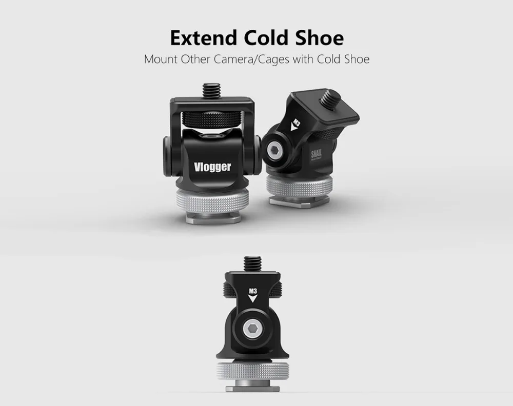 Адаптер штатива для спортивной камеры Go Pro Mini Hot Shoe с креплением на 360 градусов Vlog Monitor Stand Регулируемый держатель микрофона для DSLR камеры