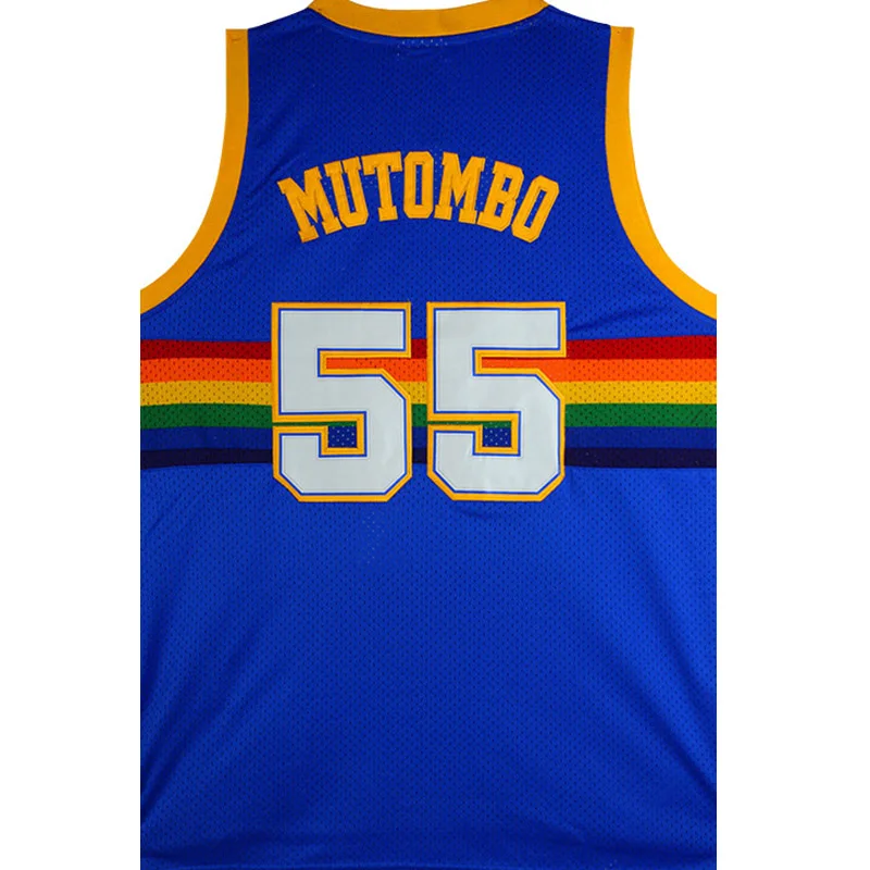 Мужские майки Dikembe Mutombo Larry Bird Earvin jonson Allen Iverson Steve Nash Charles Barkley Spud Webb Dominique Wilkins - Цвет: 02