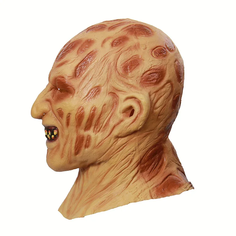 Halloween Ghost Festival Latex Fire Burning Face Carrion Headgear Terrorist Face Zombie Grimace Mask 1 Halloween Ghost Festival Latex Fire Burning Face Carrion Headgear Terrorist Face Zombie Grimace Mask 3