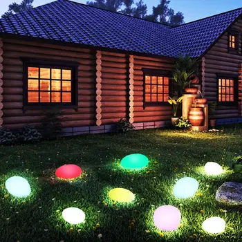 

Buried Light LED Garden Lights Stone Lamp RGB Outdoor Party Poolside Home Decor LED Ball Light Durable