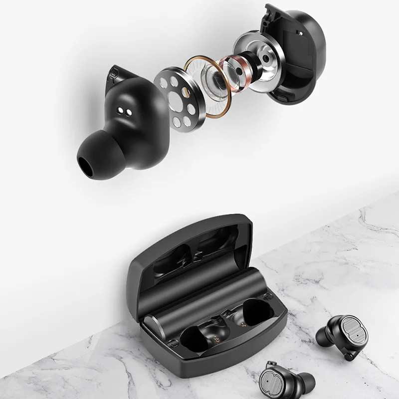 Bluetooth наушники True беспроводные наушники Tws 5,0 спортивные наушники стерео бас гарнитура с шумоподавлением для телефонов