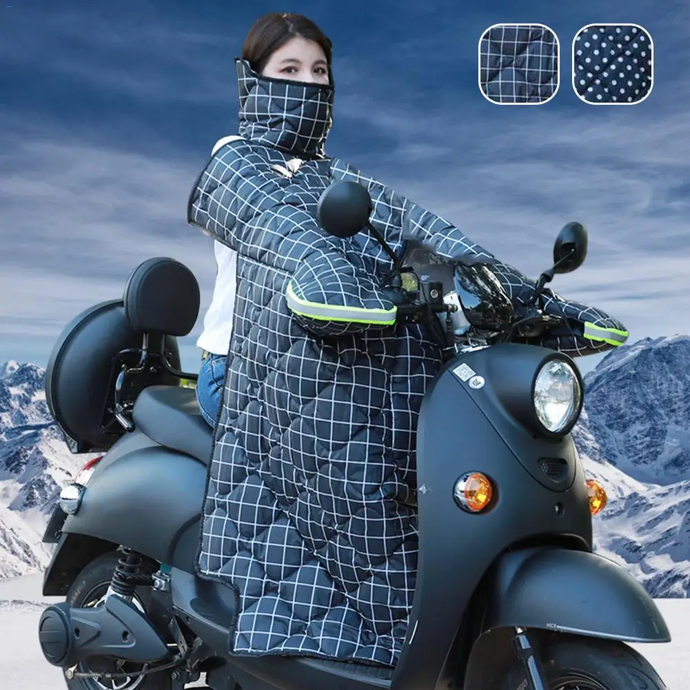

Scooters Leg Cover with Reflective Strip For Motorcycle Blanket Knee Warmer Thickened Waterproof Winter Quilt for Scooters Motor