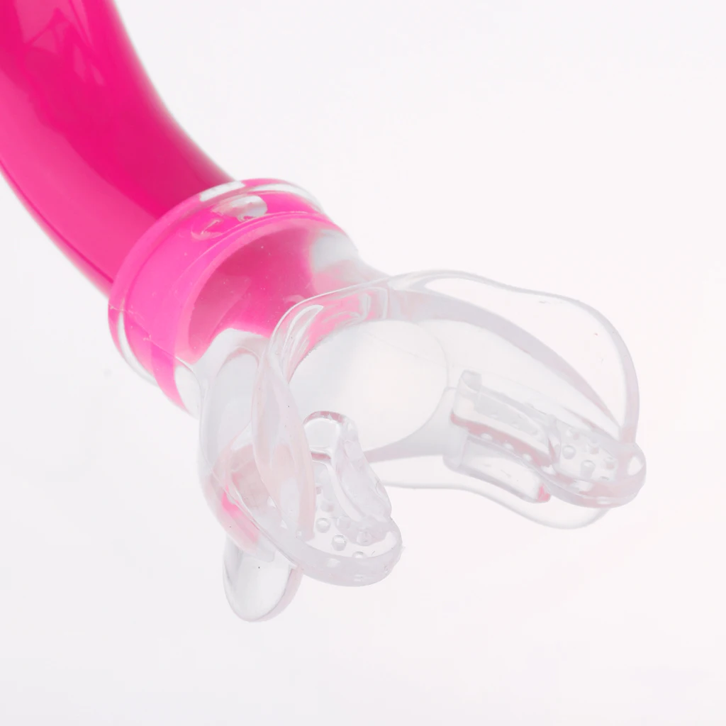 Diving Swimming Adjust Silicone Center Snorkel Set Breathing Tube Swim Training Equipment Center Snorkel