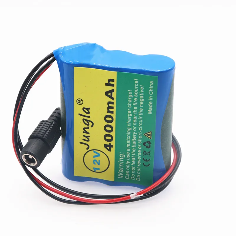 Аккумулятор высокой емкости 12V 4000mAh 18650 Li-Ion для камеры видеонаблюдения 3A батареи+ 12,6 V EN US зарядное устройства