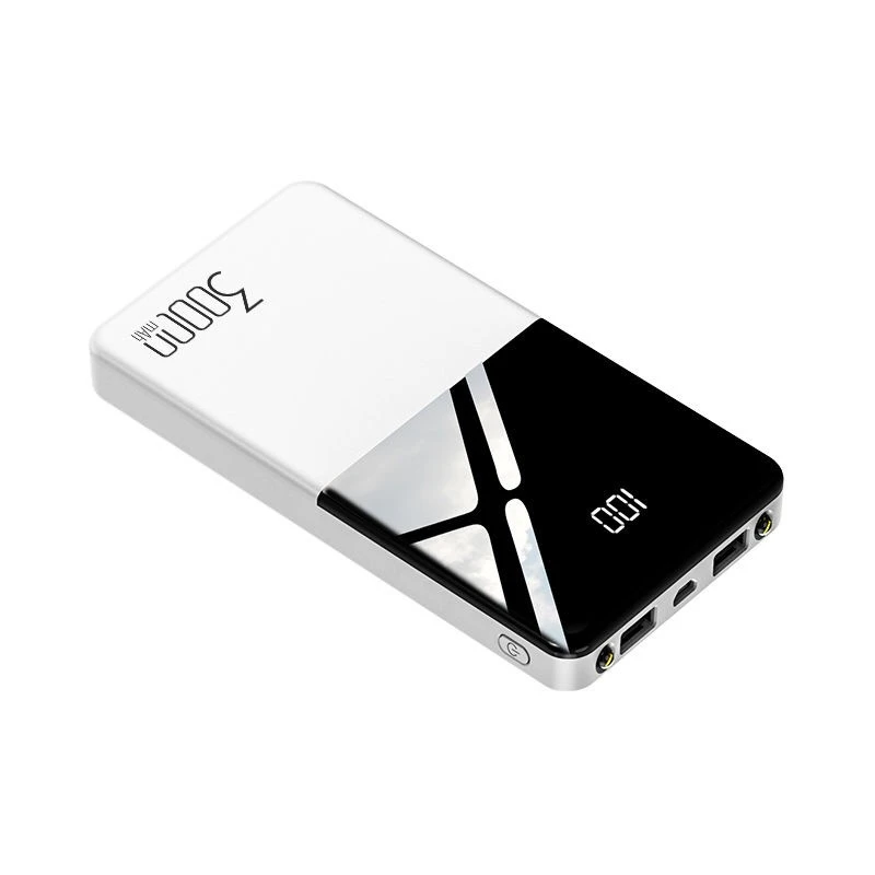 Внешний аккумулятор 30000 мА/ч, быстрая зарядка для iPhone 11 Pro Xiaomi Mi 8 9, внешний аккумулятор, USB повербанк с фонариком