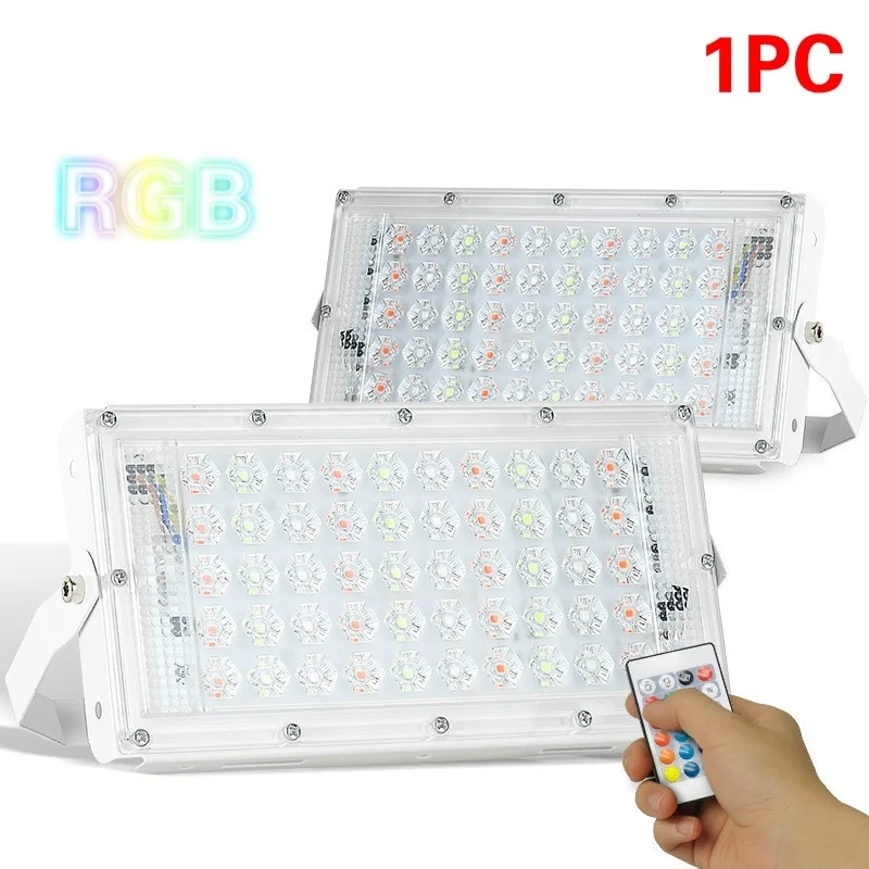 Светодиодный прожектор RGB 50 Вт наружный водонепроницаемый светильник IP65 с