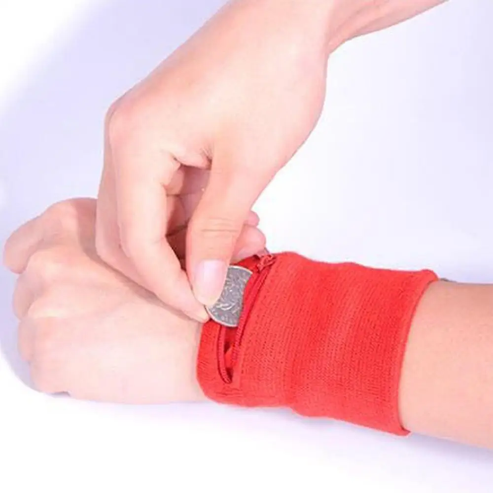 Zipper Wrist Wallet Pouch Running Sports Arm Band Bag For MP3 Key Card Storage