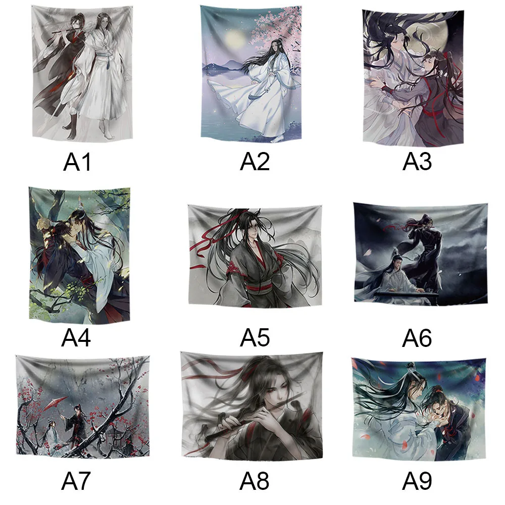 

Mo Dao Zu Shi Wall Tapestry Wall Hanging Decor Tapestry Throw Wall Cloth Tapestries Carpet Psychedelic Home Decor