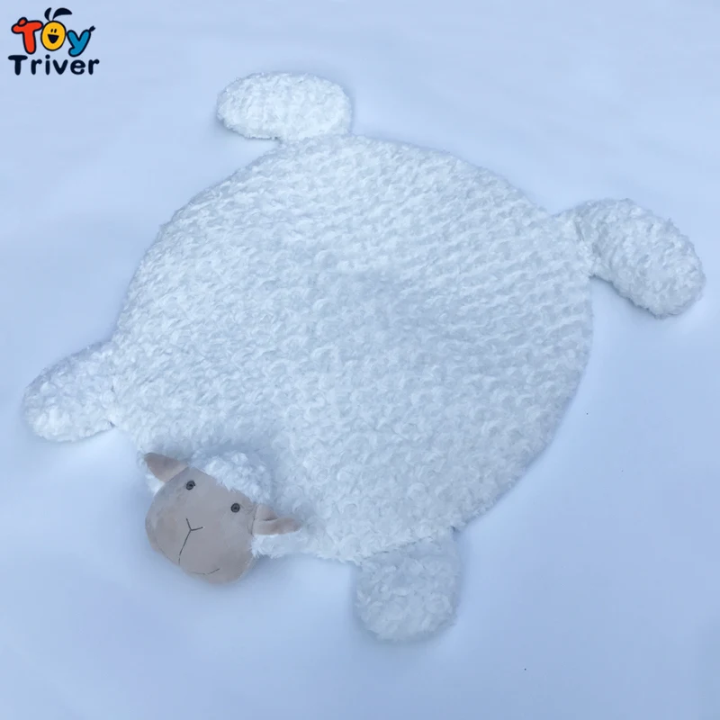 Одна штука Kawaii овечка ягненок Альпака плюшевая игрушка Triver Baby Infant дети питомец собака кошка игровой ковер домашний декор для комнаты подарок на день рождения - Цвет: white