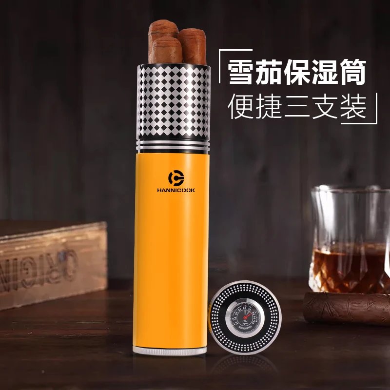 Гаджеты HANNICOOK черная Дорожная трубка из алюминиевого сплава для сигар