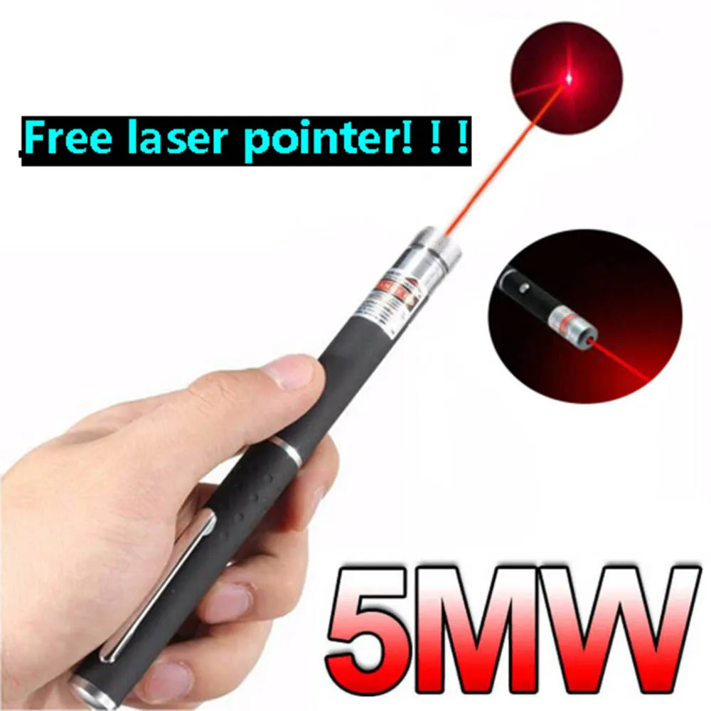 Бесплатная лазерная указка мощная красная мощностью 5 мВт мощный яркий лазер