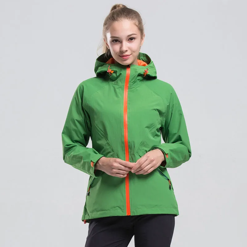Women Green NUONEKO походные куртки для женщин и мужчин осенние уличные пальто для рыбалки треккинг спортивная ветровка водонепроницаемая куртка JN02 - Цвет: Women Green