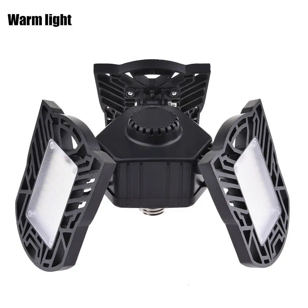 

LED 60W 6000Lm Three Light High Intensity Adjustable Garage Lamp Indoor Parking Industrial Warehouse High Bay Light