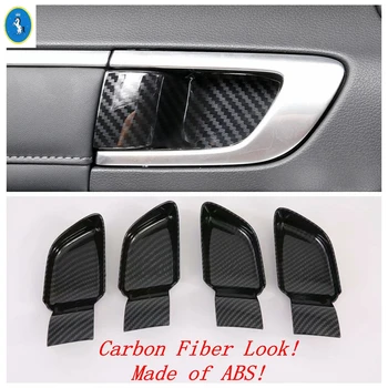 

Yimaautotrims Door Inner Handle Bowl Decorative Cover Trim Exterior Refit Kit For Hyundai Sonata 10th 2020 Matte / Carbon Fiber