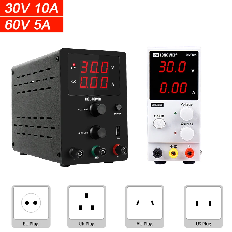 

k3010d Lab Adjustable Power Supply DC 30V 10A 60V 5A digital display switching Power Supplies Regulated power-supply 220 v 110v