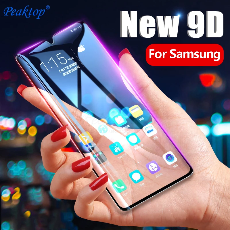 Изогнутое закаленное стекло 9D для Samsung Galaxy A70 A60 A50 A40 A30 A20 A10 Защитное samsung A 70 A705F A505F