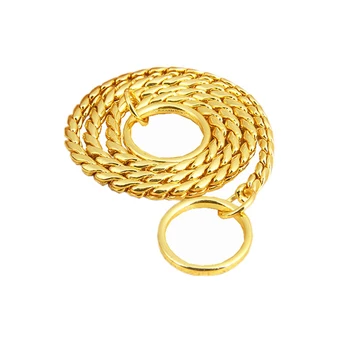 

20PCS/LOT Pet P Chain Pet Collar Neck Ring Snake Chain Decorative Chain Gold Chain Pet Accessories