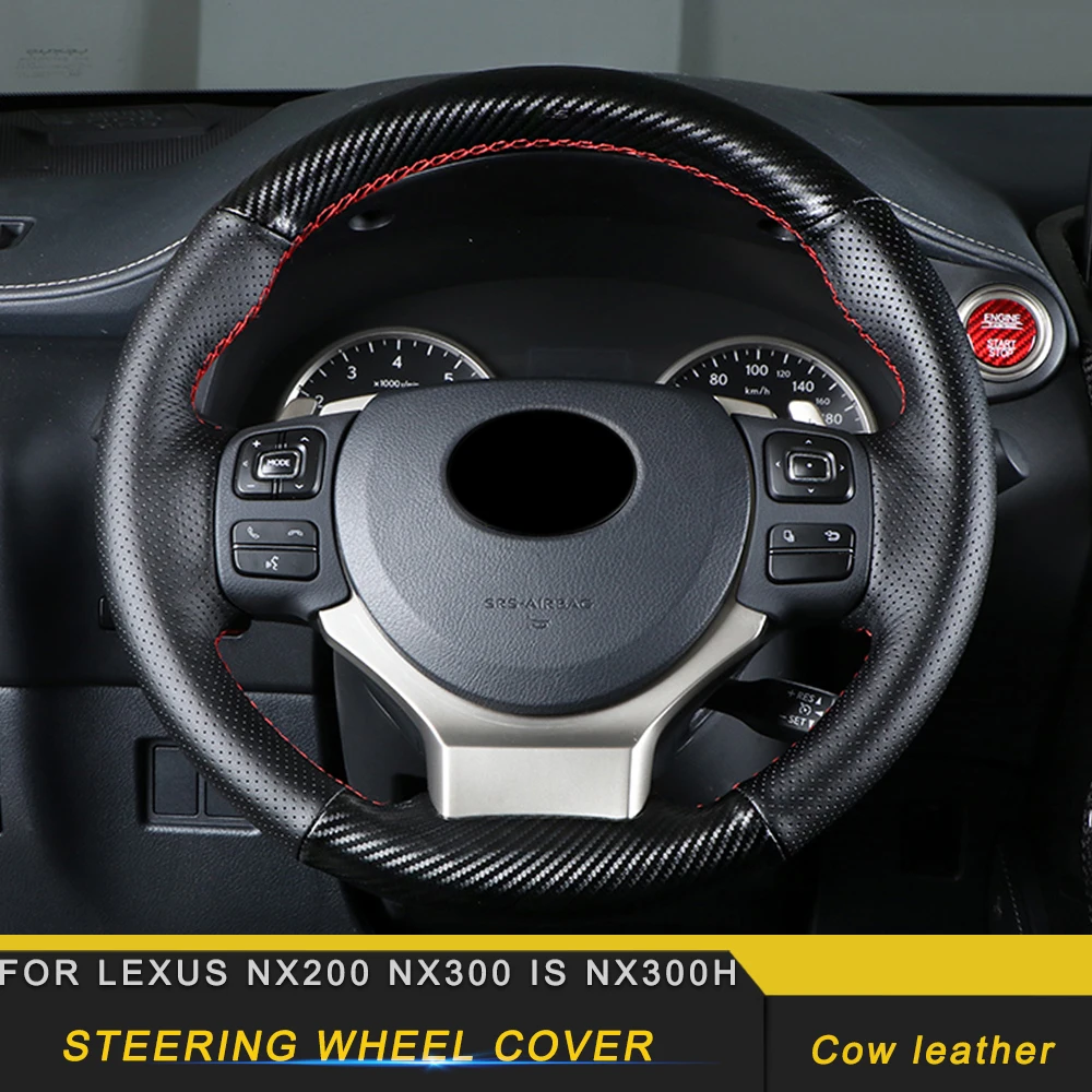 Gelinsi для LEXUS NX200 NX300 IS NX300h чехлы на руль для автомобиля DIY из коровьей кожи с иглой и нитью аксессуары для интерьера