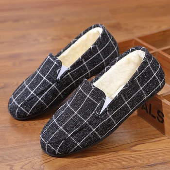 

Winter men Cotton casual shoes plus velvet men casual shoes loafers shoes fashion driving boat footwear breathable flat shoes
