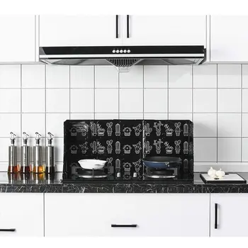 

Oil Aluminium Foil Plate Gas Stove Oil Splatter Screens Kitchen Tools Cooking Insulate Splash Proof Baffle Kitchen Plate
