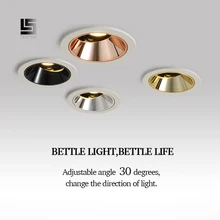 Светодиодный светильник Встраиваемый светодиодный потолок пятно света 9w 12w COB высокая-конец хозяйственный магазин освещение для отелей вилл внутреннего освещения