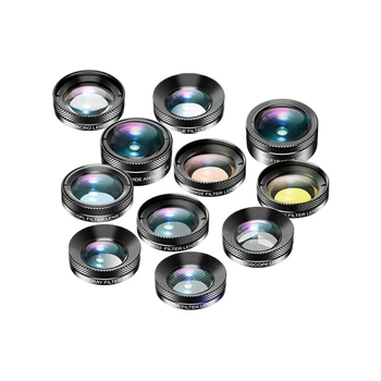 

Apexel 11 in 1 Phone Camera Lens Kit Wide Angle Lens Macro Lens Fisheye Lens for Samsung iPhone Camera Lens Accessories