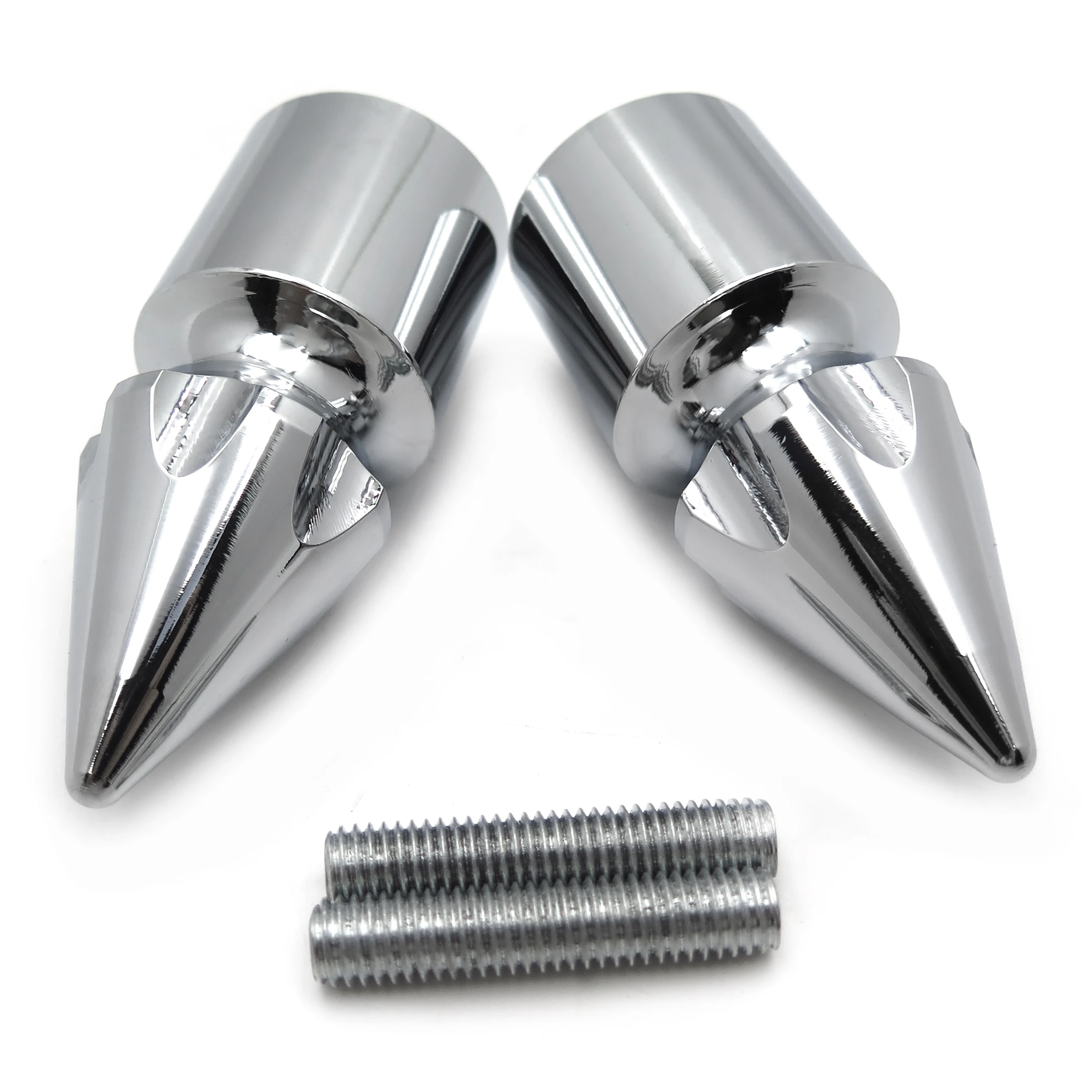 Aftermarket аксессуары для мотоциклов Ultimate хром Спайк бар концы для Kawasaki 250 500 600 Zx7 Zx9 Zx10 Z1000