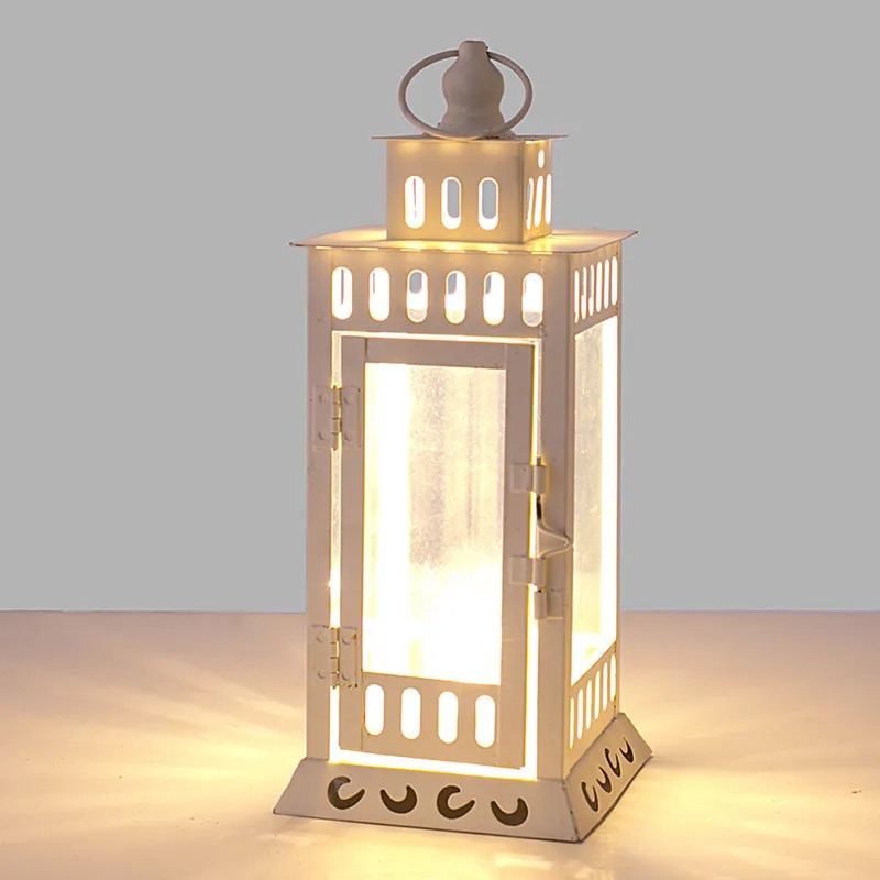 Nordic Style Light Luxury Candlestick Dining Table Romantic Wedding Candlelight Dinner Props Wind Lantern Decoration Ornaments | Дом и сад