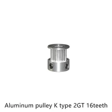 GT2 зубчатый шкив 16 зубьев 3,17 мм 4 мм 5 мм 6 мм 6,35 мм для ширины 9 мм 10 мм 2GT синхронный ремень Малый люфт 16 зубьев