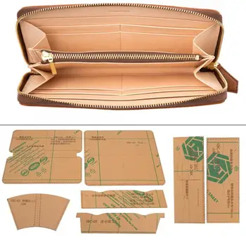 

Clear Acrylic Template Set Zipper Wallet Handbag Making Stencil Leather Craft Template Tool
