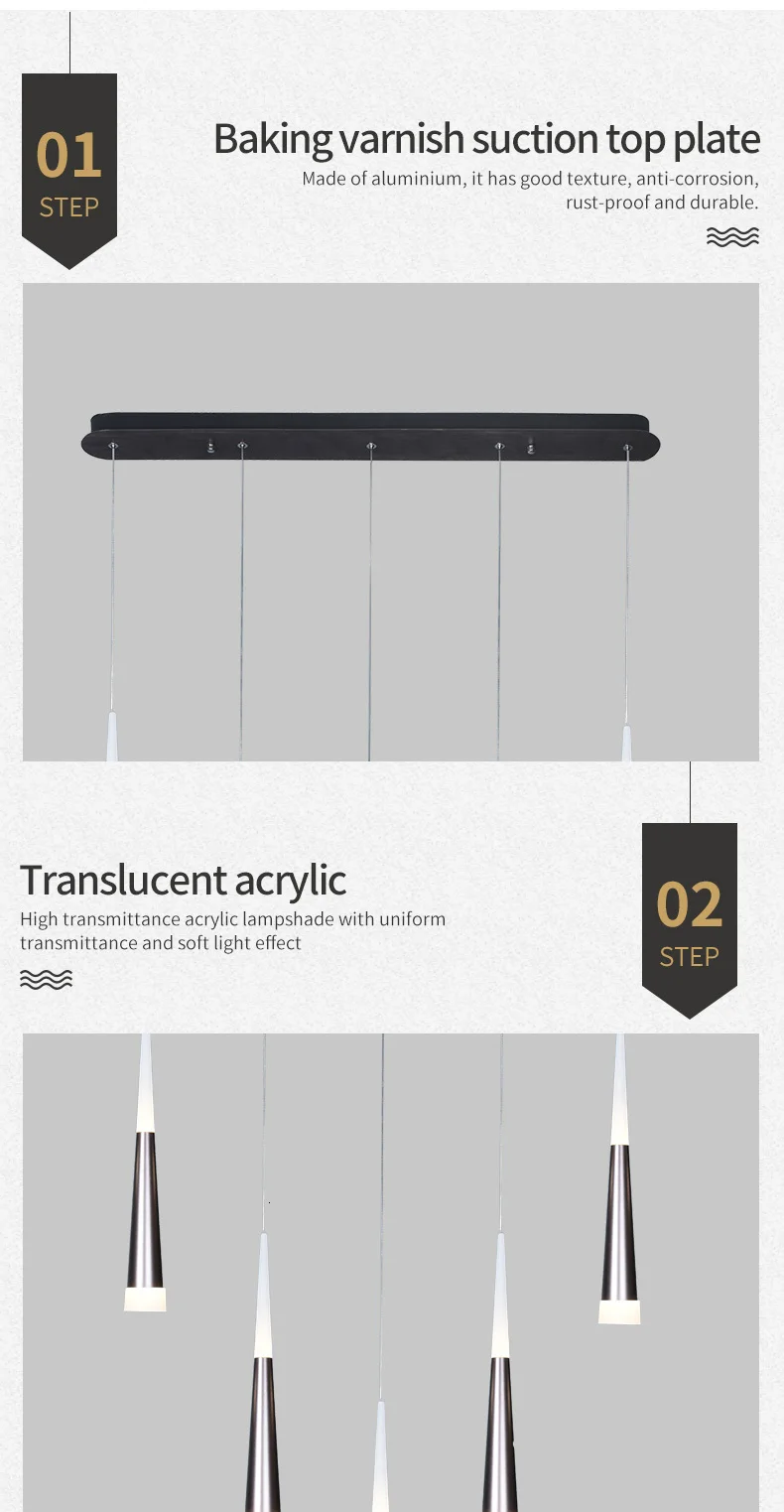 Office Restaurant Home Decor Lamps Coffee Color Metal Aluminum Modern Led Ceiling Hanging Light Lamparas De Techo Colgante