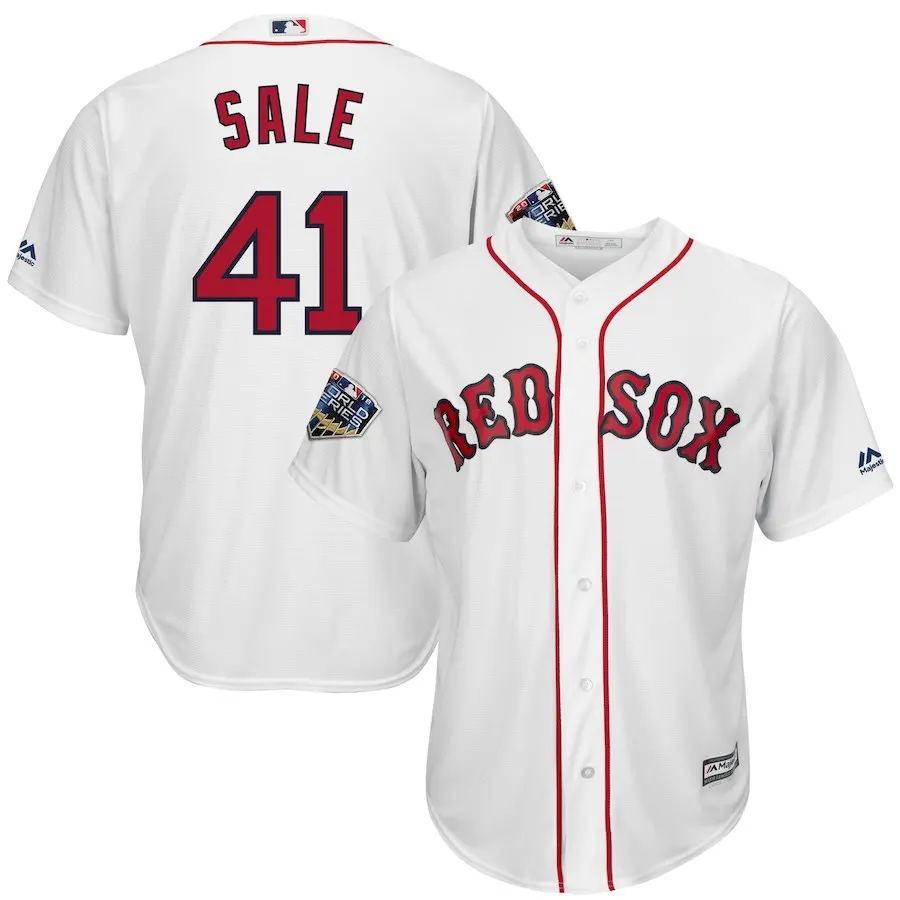 For men Мужчины Xander Bogaerts Boston David Ortiz Mookie Betts Andrew Benintendi Chris Sale David Price Джерси Bradley Jr World - Цвет: For men