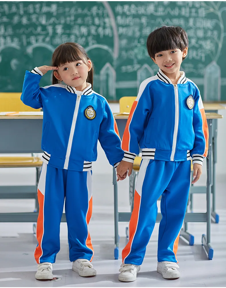 Autumn& Winter New Style Kindergarten Suit Men And Women Children Business Attire Mixed Colors Sports Students Children Sc