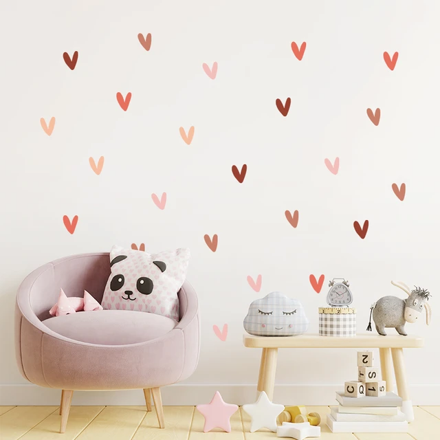 4 Sheets/Set Love Heart Shaped Cute Stickers for Girls Bedroom DIY  Decoration Kids 3D Cartoon Love Sticker Toy Kids Gift - AliExpress