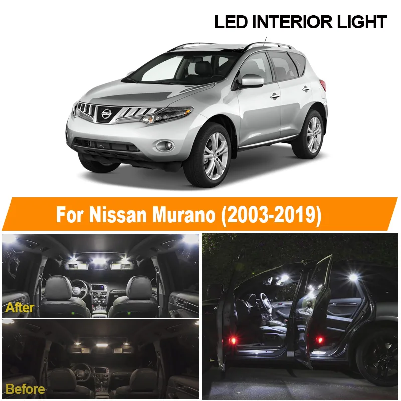 Белая фотолампа для Nissan Murano 2003 2004 2005 2006 2007 2017 2018 2019|Сигнальная лампа| |