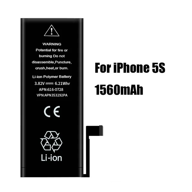 IMIDO аккумулятор для телефона iPhone 6 6s 5 5S 4S запасная батарея реальная емкость для iPhone 4S 5s 6 6s с набором инструментов - Цвет: For iphone 5s