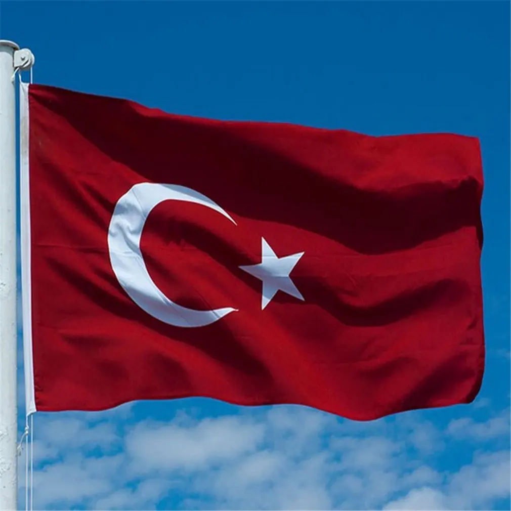 turkish flag double headed eagle 90*186cm national flag parade