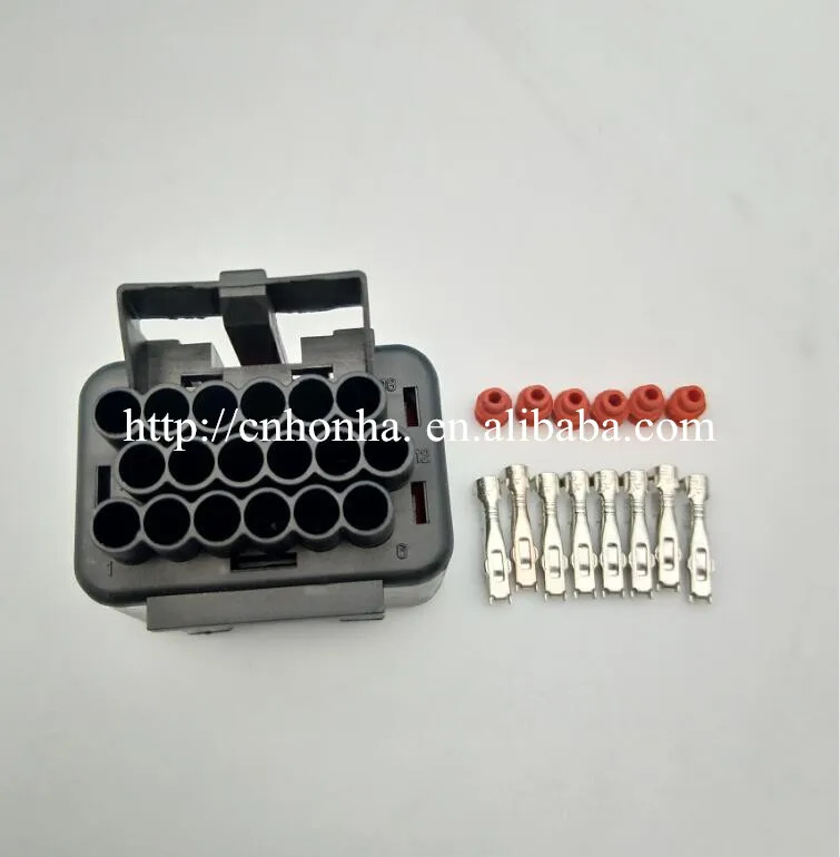 18 pin женский Motec M8 ECU PCB CDI автомобильный мотоцикл автомобильный топливный инжектор EFI двигатель водонепроницаемый авто разъем 344106-1