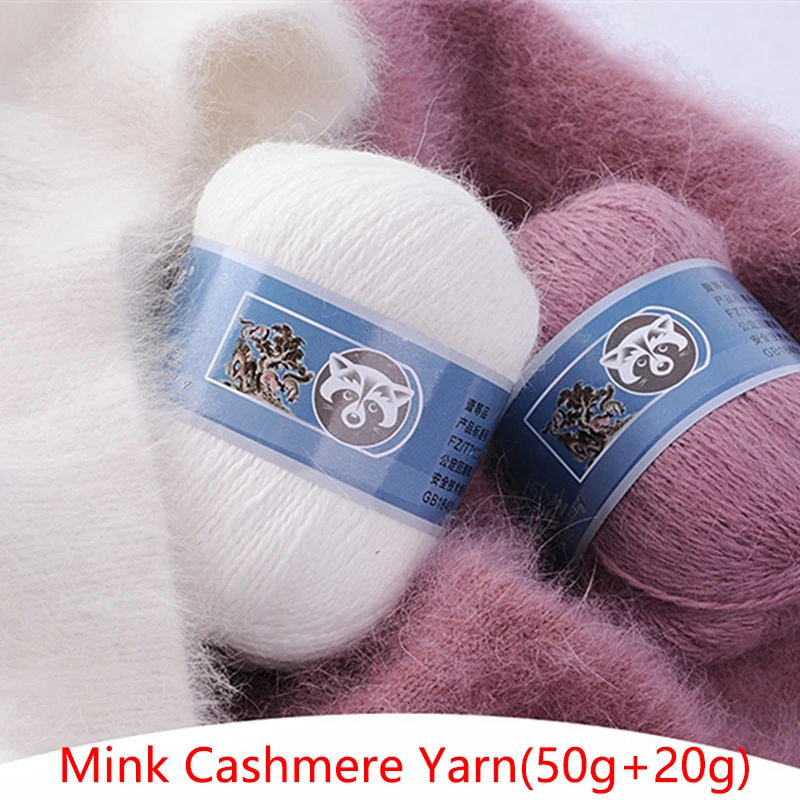 

68Colors Long hair Mink cashmere Yarns Fluffy mink-cashmere Thread for Hand knitting Hot Sale Colors High Quality Wool Yarns